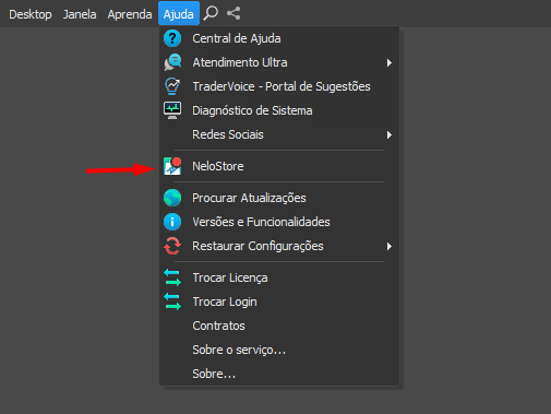nelostore no menu ajuda.png