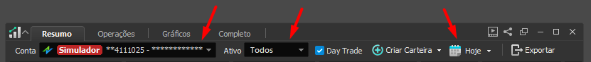 filtros no relatorio de performance aba resumo.png