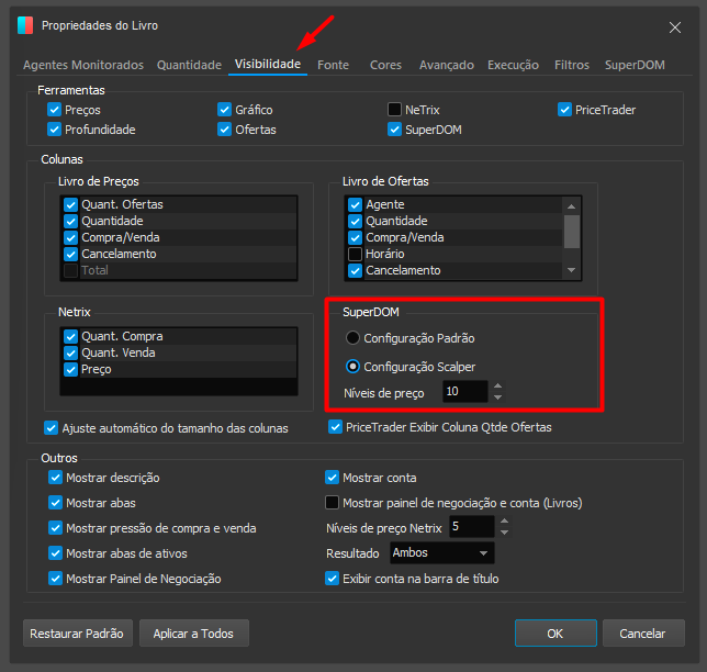 SuperDOM – Nelogica Sistemas de Software