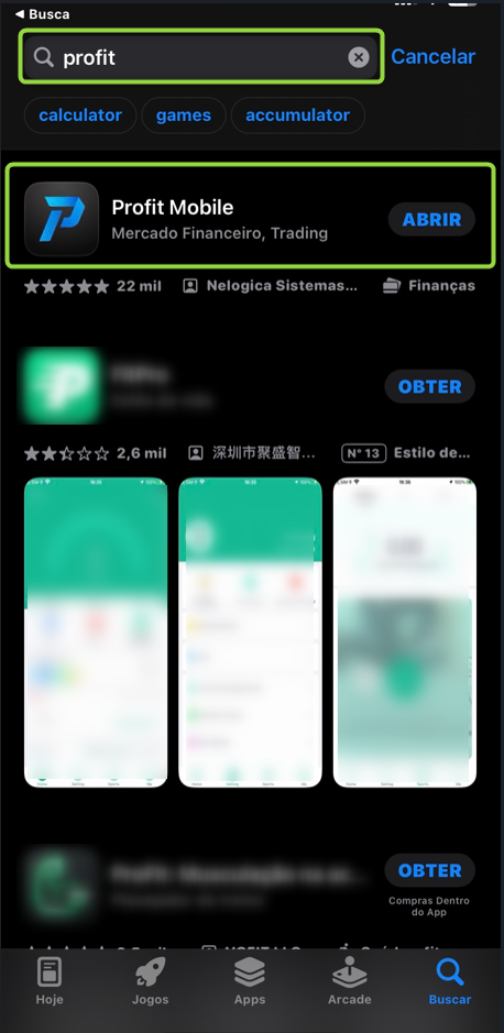 IOS procurar por profit.png
