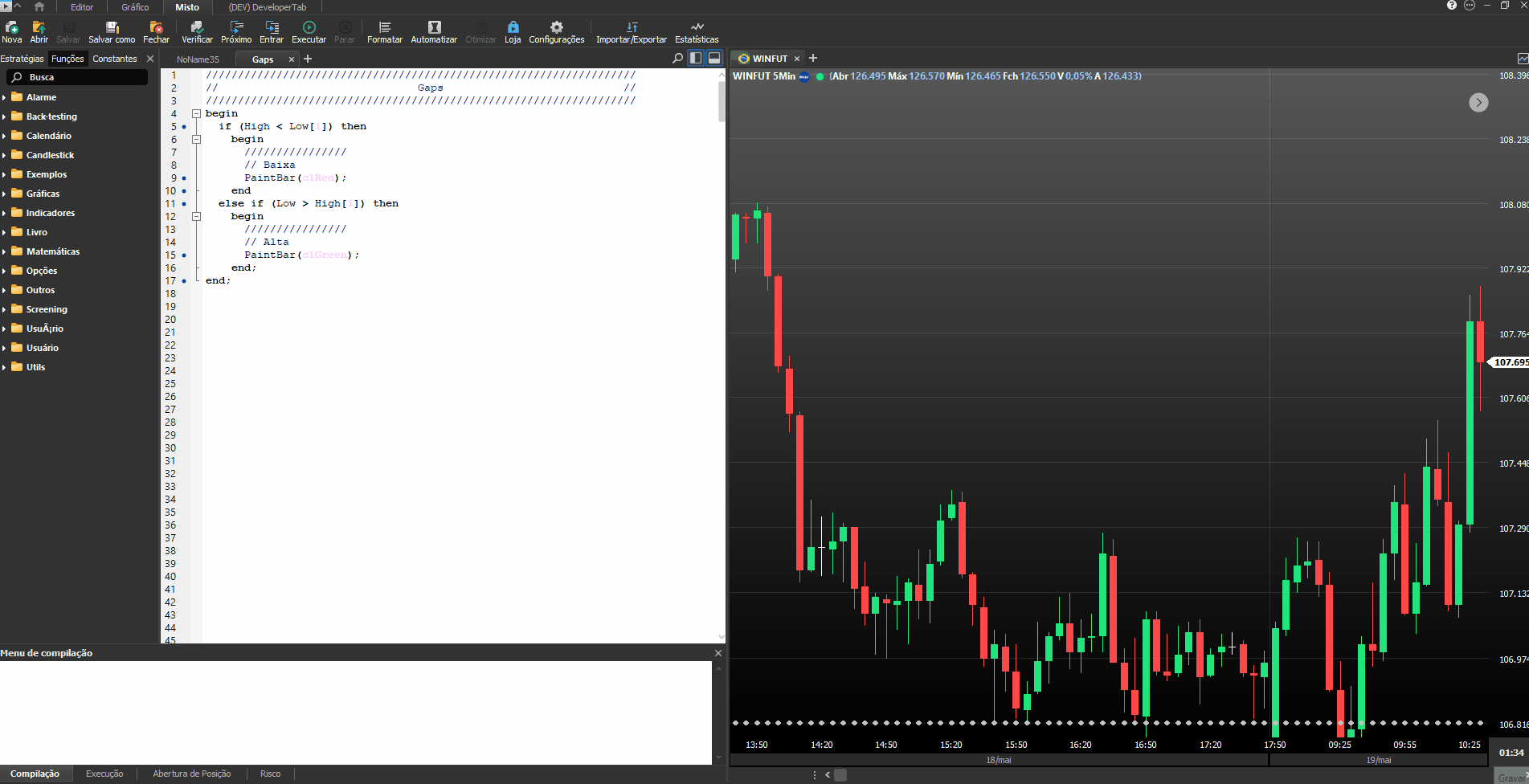 Modo Debug – Nelogica Sistemas de Software