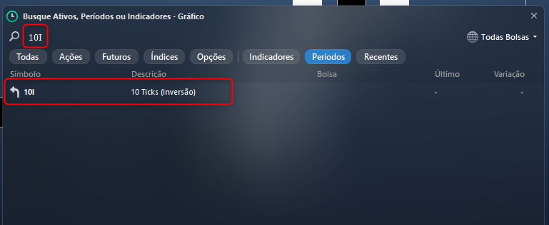 barra de busca exibindo o tempo gráfico 10INV.png