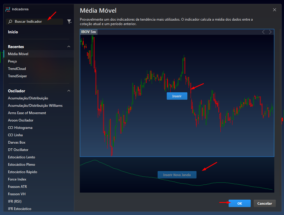 janela para selecionar e inserir indicadores no grafico do profit.png