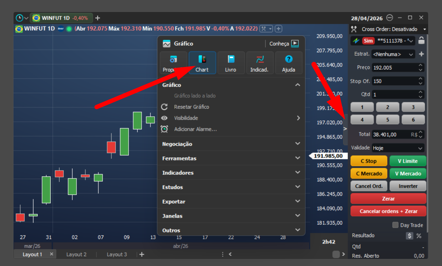 adicionar ou ocultar o chart trading.png