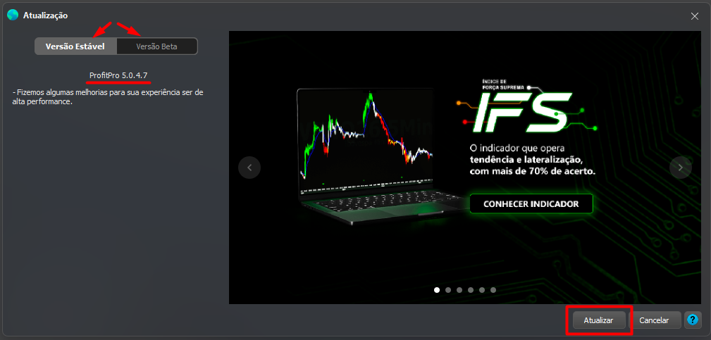 Como atualizar o Profit.png