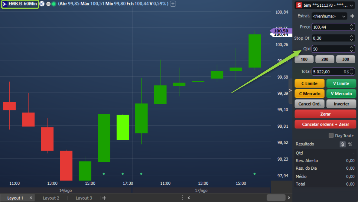 cor do campo roxo quantidade no chart trading.png