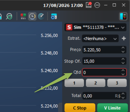 cor do campo quantidade no chart trading.png