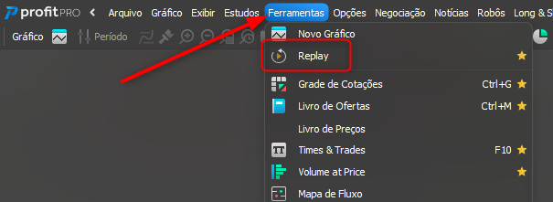 acessando o replay.png